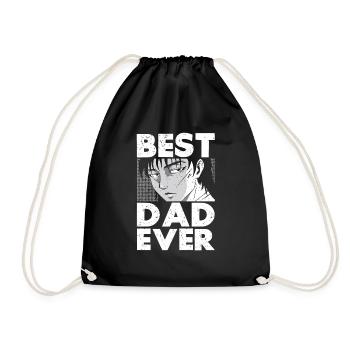 Papa Anime Comme Un Papa Ordinaire Otaku Manga Japonais - Sac de sport léger - noir - Devant