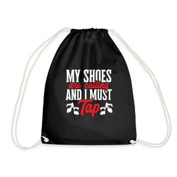 Tap Dance Teacher Tap Dancer Tap Dance - Drawstring Bag - black - Front