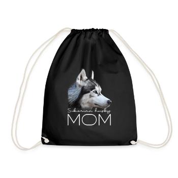 Siberian Husky Mama - Turnbeutel - Schwarz - Vorne