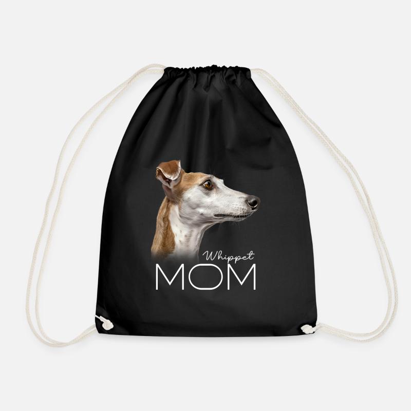 Whippet Mama - Turnbeutel - Schwarz