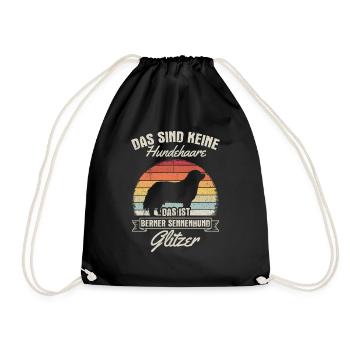 That's not dog hair, that's Bernese Sennenhu - Drawstring Bag - black - Front