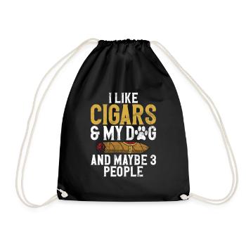 Fumeur de cigares - Sac de sport léger - noir - Devant