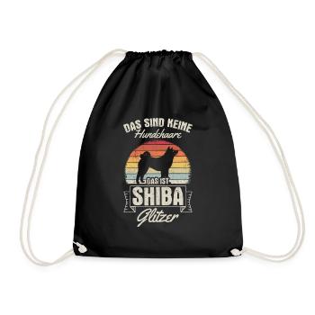 Ce ne sont pas des poils de chien, c’est Shiba Glitter G - Sac de sport léger - noir - Devant