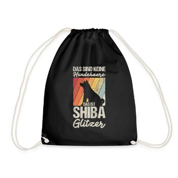 Ce ne sont pas des poils de chien, c’est Shiba Glitter H - Sac de sport léger - noir - Devant