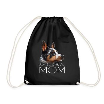 Australian Cattle Dog Mama - Drawstring Bag - black - Front