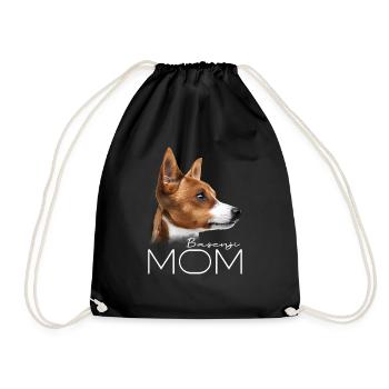 Basenji Mom - Drawstring Bag - black - Front