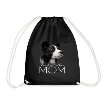 Maman Border Collie - Sac de sport léger - noir - Devant