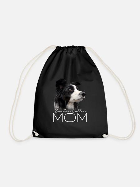 Border Collie Mama - Turnbeutel - Schwarz
