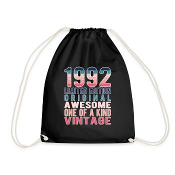 Edition limitée depuis 1992 Anniversaire Millésime 1992 - Sac de sport léger - noir - Devant