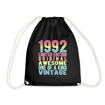 Edition Limitée Depuis 1992 Anniversaire Millésime 1992 - Sac de sport léger - noir - Devant