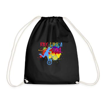BMX Rider Fille Vélo Vélo Cascade Racing Enfants - Sac de sport léger - noir - Devant