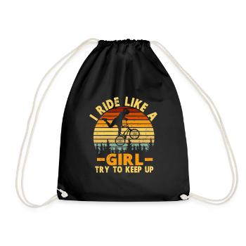 BMX Rider Fille Vélo Vélo Stunt Racing Enfants - Sac de sport léger - noir - Devant