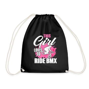 BMX Rider Fille Vélo Vélo Stunt Racing Enfants - Sac de sport léger - noir - Devant