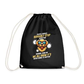 Golden retriever - Sac de sport léger - noir - Devant