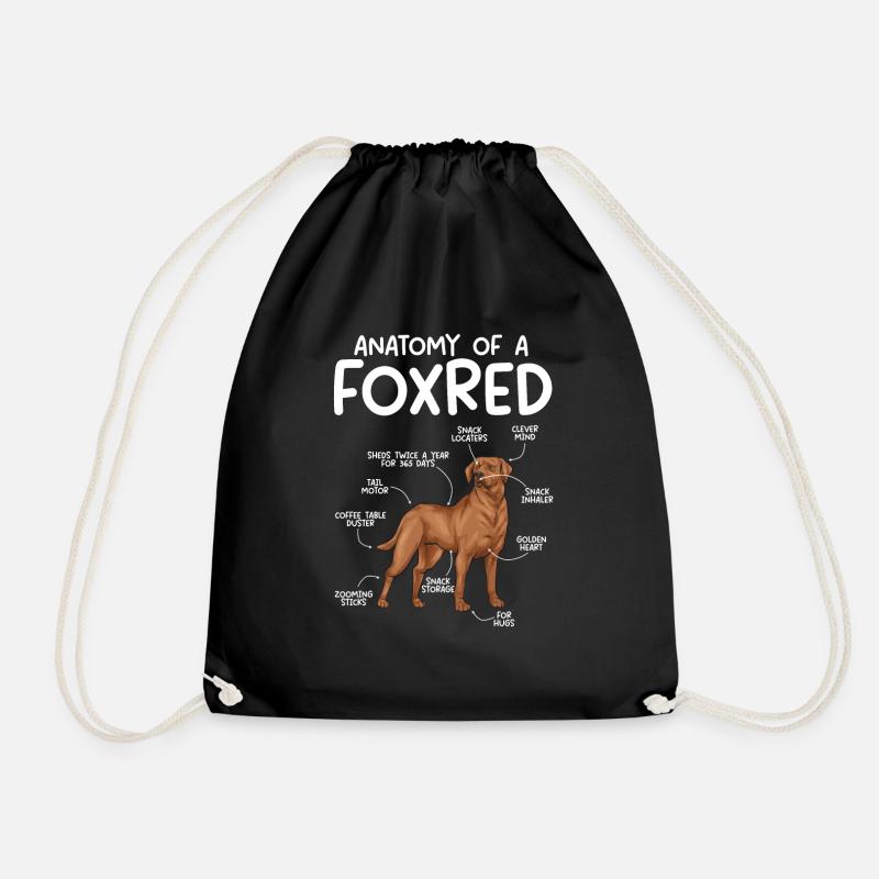 Fuchsroter Labrador Retriever Fox Red Labrador - Turnbeutel - Schwarz