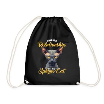 Chaton Sphynx Chat Sphynx - Sac de sport léger - noir - Devant