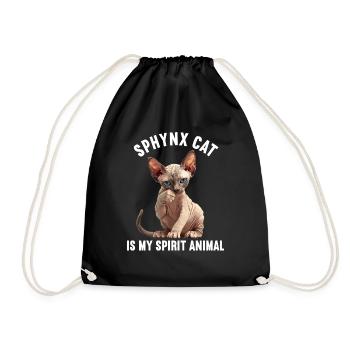 Chaton Sphynx Chat Sphynx - Sac de sport léger - noir - Devant