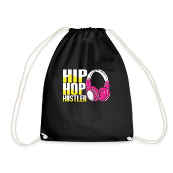 HipHop -Tänzer Breakdancing Der 80er 90er Hip Hop - Turnbeutel - Schwarz - Vorne