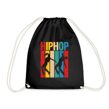 HipHop -Tänzer Breakdancing Der 80er 90er Hip Hop - Turnbeutel - Schwarz - Vorne