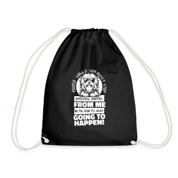 Old English Shepherd Bobtail - Drawstring Bag - black - Front