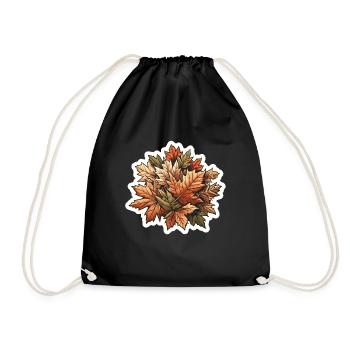 Autumn, Foliage, Leaves, Season, Weather - Drawstring Bag - black - Front