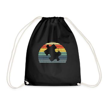 Jigsaw Puzzle Piece Puzzle Lover - Drawstring Bag - black - Front