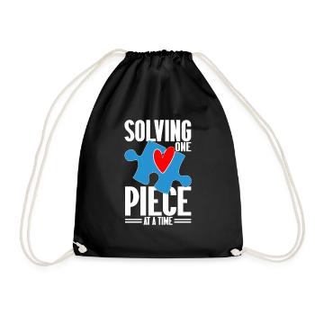 Puzzle Pièce Puzzle Amateur de Puzzle - Sac de sport léger - noir - Devant