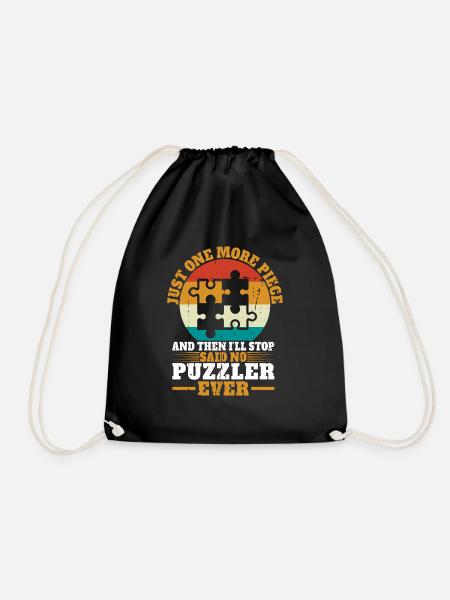 Puzzle Pièce Puzzle Amateur de Puzzle - Sac de sport léger - noir