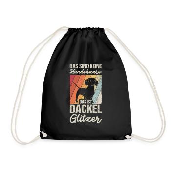 Teckel chien Fan chien propriétaire chien promenade Walker Hun - Sac de sport léger - noir - Devant