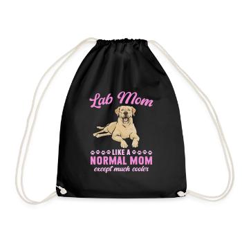 Yellow Labrador Retriever - Drawstring Bag - black - Front