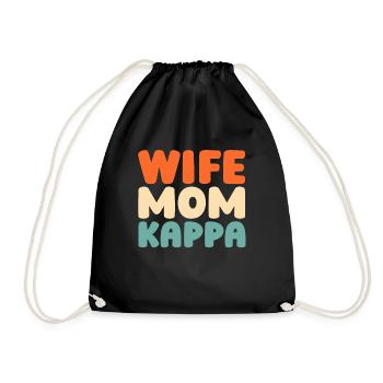 Sorority Soroitas Kappa Mama - Drawstring Bag - black - Front