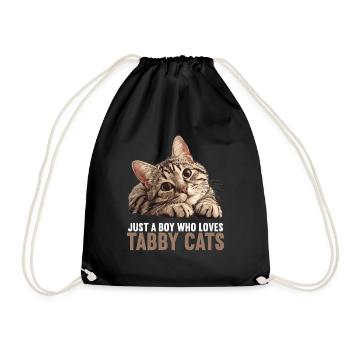 Chaton tigré chat tigré - Sac de sport léger - noir - Devant