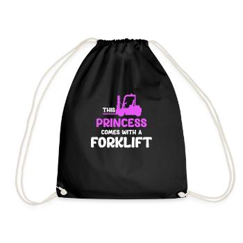 The princess is treated with a - Drawstring Bag - black - Front
