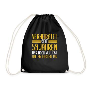 Mariage Mariage de marée 59 ans de mariage - Sac de sport léger - noir - Devant