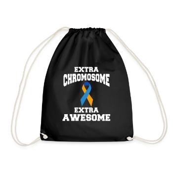 Syndrome de Down Extra Awesome - Sac de sport léger - noir - Devant