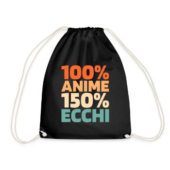 Anime Manga - Turnbeutel - Schwarz - Vorne