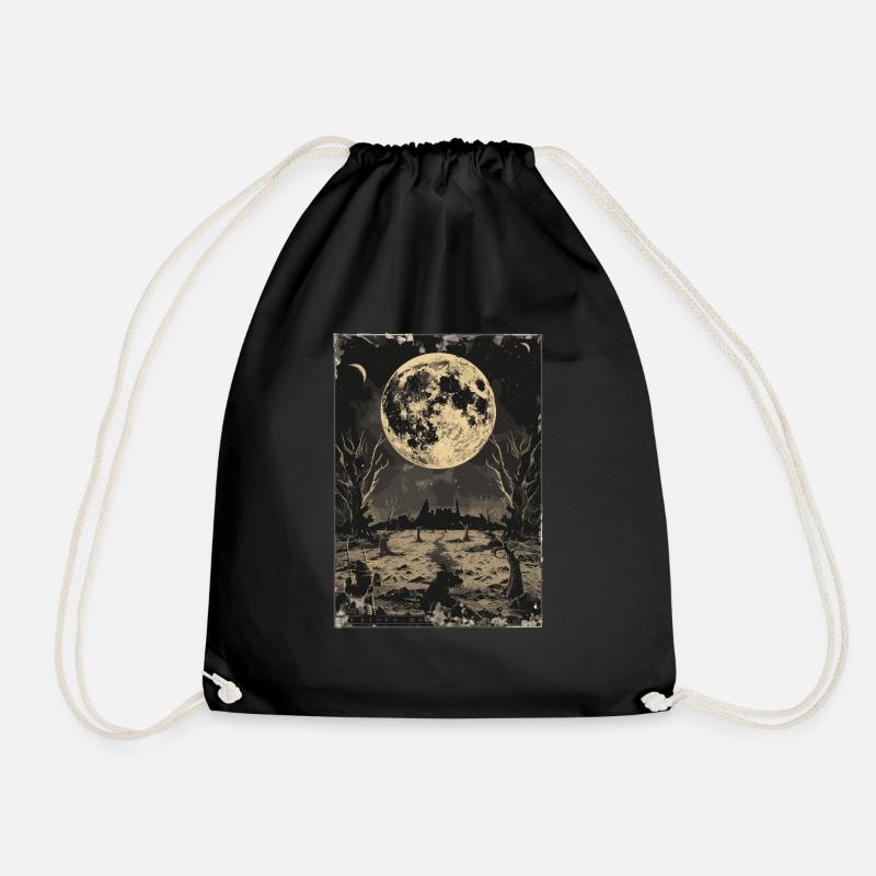 Der Mond Tarot - Turnbeutel - Schwarz