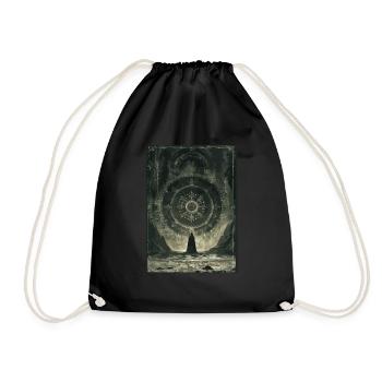 Das Glücksrad Tarot - Turnbeutel - Schwarz - Vorne