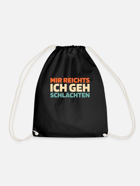 Butcher Butcher Butcher - Drawstring Bag - black
