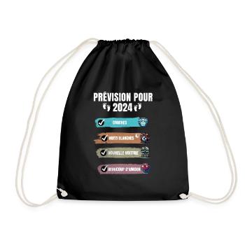 Man Soon To Be Dad Announcement, Daddy-to-be Gift - Drawstring Bag - black - Front