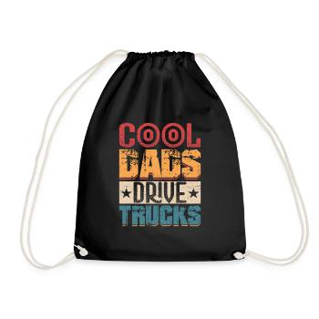 Cool Dads Drive Trucks Camionnage Camionneur - Sac de sport léger - noir - Devant