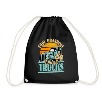 Cool Grandpas Drive Trucks Trucking Trucker - Turnbeutel - Schwarz - Vorne