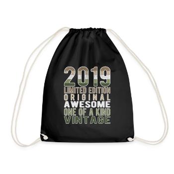 Edition limitée depuis 2019 Anniversaire Millésime 2019 - Sac de sport léger - noir - Devant
