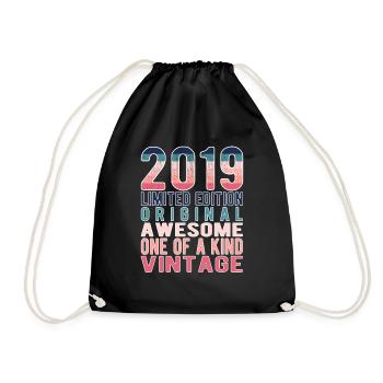 Edition limitée depuis 2019 Anniversaire Millésime 2019 - Sac de sport léger - noir - Devant