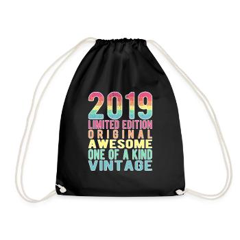 Edition limitée depuis 2019 Anniversaire Millésime 2019 - Sac de sport léger - noir - Devant