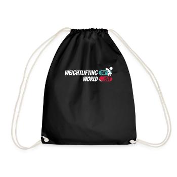 Weightlifting Weightlifter - Drawstring Bag - black - Front