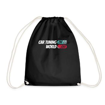 Screwdriver Tuning Tuner Car Tuning On World Off - Drawstring Bag - black - Front