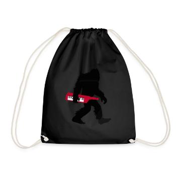 Keytar Keyboard Gift - Drawstring Bag - black - Front