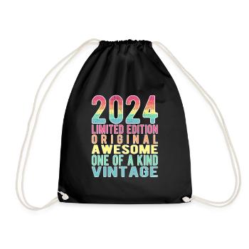 Edition limitée depuis 2024 Anniversaire Millésime 2024 - Sac de sport léger - noir - Devant