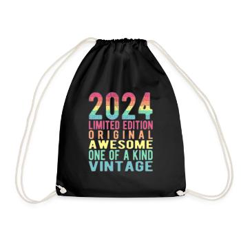 Edition limitée depuis 2024 Anniversaire Millésime 2024 - Sac de sport léger - noir - Devant